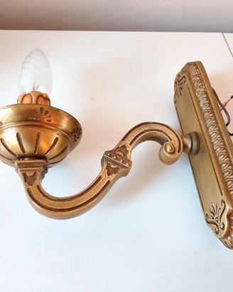 Applique Vintage Anni '50/'60 in Ottone Dorato