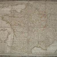 Carta di francia del 1800