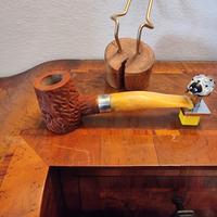 Pipa in Alloro. Rusticata. Mai fumata. Artigianale