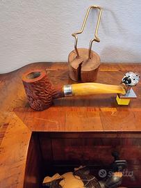 Pipa in Alloro. Rusticata. Mai fumata. Artigianale