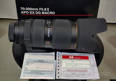 OBIETTIVO SIGMA 70-200 CON 2 DUPLICATORI