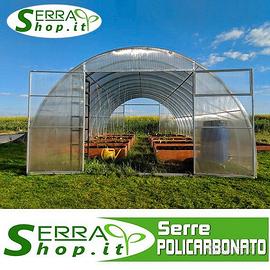 Serra policarbonato tunnel 6x4 orto giardino arco