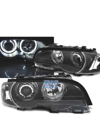 FARI BMW E46 COUPE CABRIO 99-03 ANGEL EYES LED NER