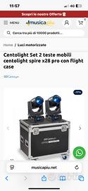 8 teste mobili beam Centolight x28 pro