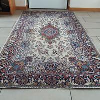 Tappeto persiano Kashan epoca 1900 cm 226 x 128