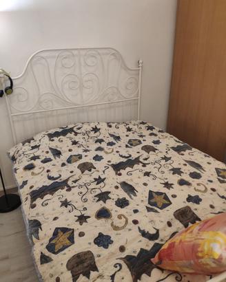 Letto Ikea in ferro battuto + materasso Baldiflex