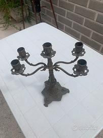 Candelabro antico di bronzo pieno Bellissim o