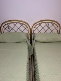 2 letti in ottone 