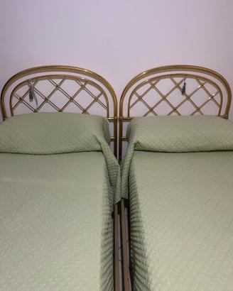 2 letti in ottone 