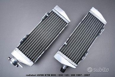 radiatori AVDB KTM MXC / EXC 125 / 200 1997 - 2007