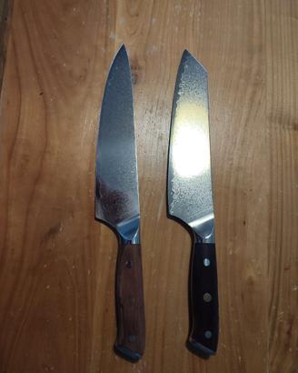 Coltello kiritsuke, chef con manico in legno
