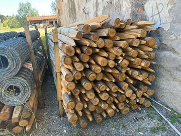 PALI DI CASTAGNO H250 CM DIAM 8/10