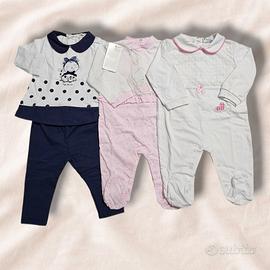 Lotto 3/6 mesi neonata 4 pezzi nuovi con cartellin