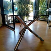 Tavolo tondo cristallo 