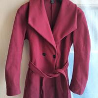 cappotto donna amaranto