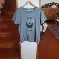 T-shirt in cotone "Beards are cool"