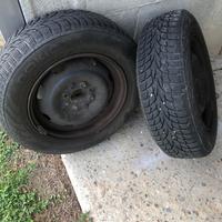 Gomme antineve con cerchi Fiat 600