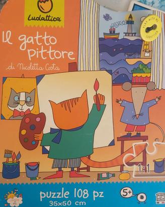 puzzle - Il gatto pittore