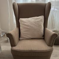 Poltrona IKEA STRANDMON beige – poltrona da lettur