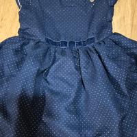 abito blu bambina 9 anni 134 cm natale cerimonia 