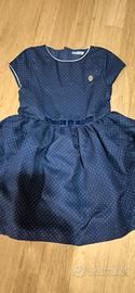 abito blu bambina 9 anni 134 cm natale cerimonia 