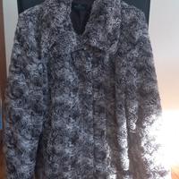 Pelliccia ecologica donna grigio