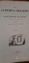 GIUSEPPE FLAVIO ANTICHITÀ GIUDAICHE 3 LIBRI 1840