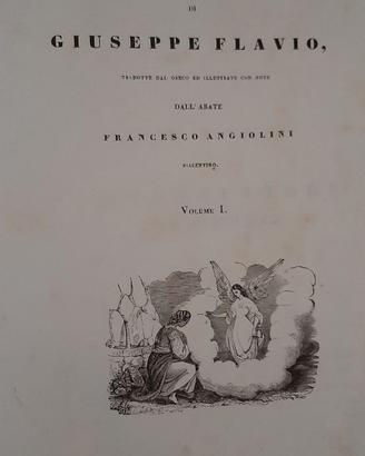GIUSEPPE FLAVIO ANTICHITÀ GIUDAICHE VOLUMI DEL1840