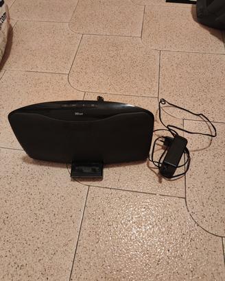 Cassa Speaker Trust iPod Radio FM Docking Aux