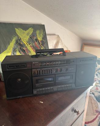 Stereo Hitachi TRK-W530E vintage doppia cassetta