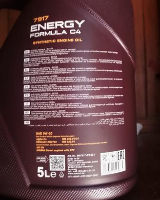 olio motore mannol 5w30c4