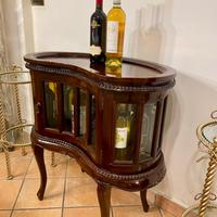 Mobiletto bar per liquori in legno di noce