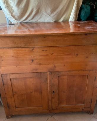Antica Madia Contadina in Legno Massello