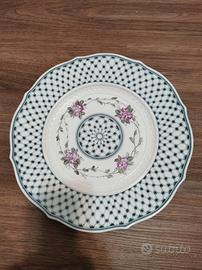 Piatto Richard Ginori museo rete blue 