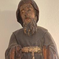 antica statua in legno s.francesco