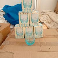 6 bicchieri vetro Bormioli UNICEF anni 90 rari