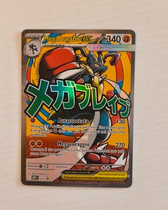 carta pokemon mega lucario ex full art 
