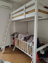 letto a soppalco ad una piazza e mezza