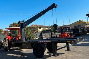 M96 Rimorchio targato con gru per imbarcazione e a