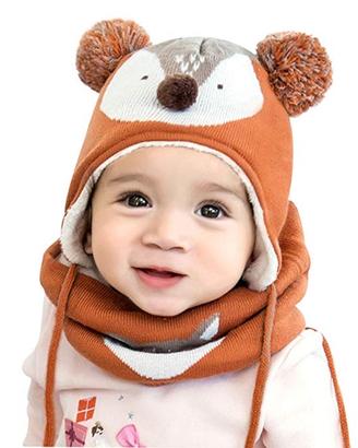 Cappello + Sciarpa Bambino Autunno Invernale NUOVO