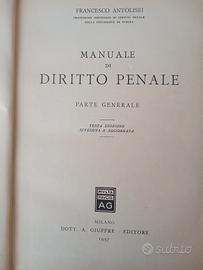 F. Antolisei
Manuale di diritto penale - parte gen