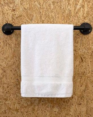 Porta salviette bagno industriale nero -stile loft