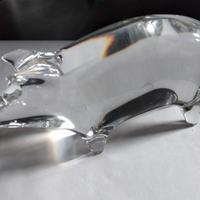 Maialino fermacarte o soprammobile  di cristallo