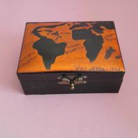 Bauletto Vintage rivestito in pelle - Anni 70 