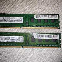 2x 2Gb DIMM Desktop RAM DDR3-1333 256MX8 HU524