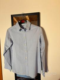 Camicia classica azzurra D&G junior ricamo tagliaS