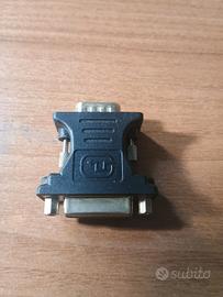 Adattatore DVI-I (24+5 pin) a VGA (15 pin)