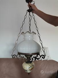 Lampadario a sospensione stile liberty anni 50/70 