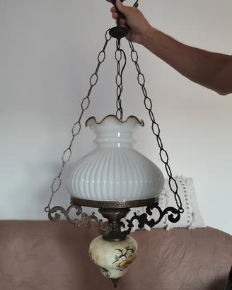 Lampadario a sospensione stile liberty anni 50/70 