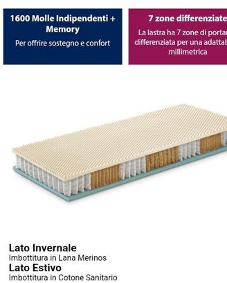 materasso molle con memory